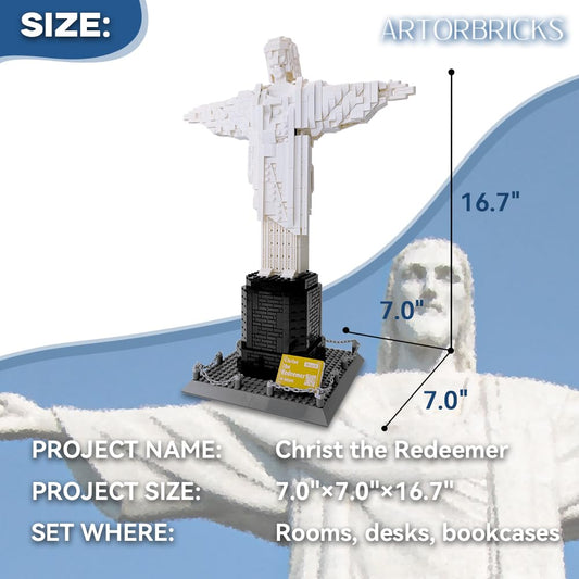 ArtorBricks Christ The Redeemer facade detail showing architectural precision