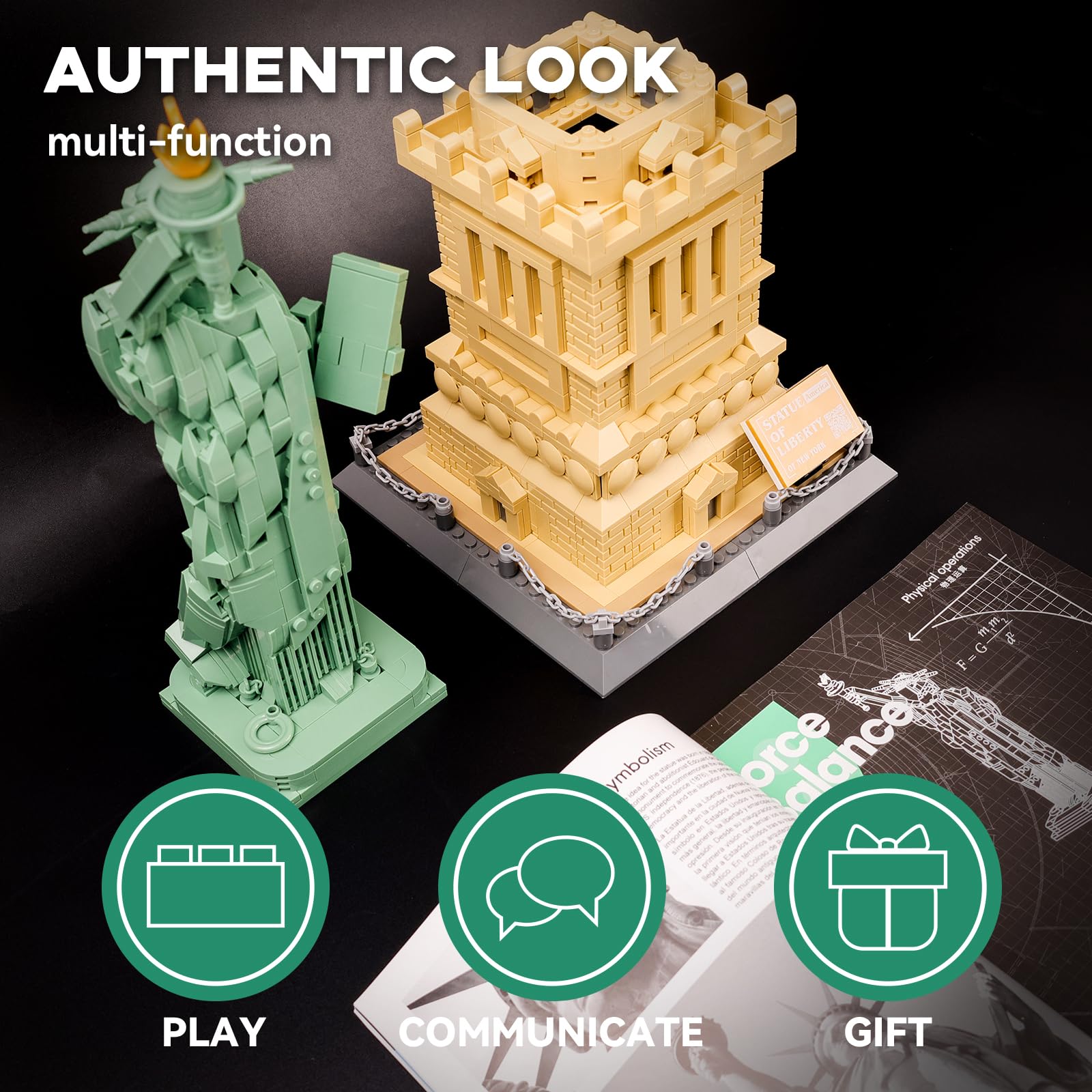 ArtorBricks 18.5-inch display ready statue on a desk or shelf