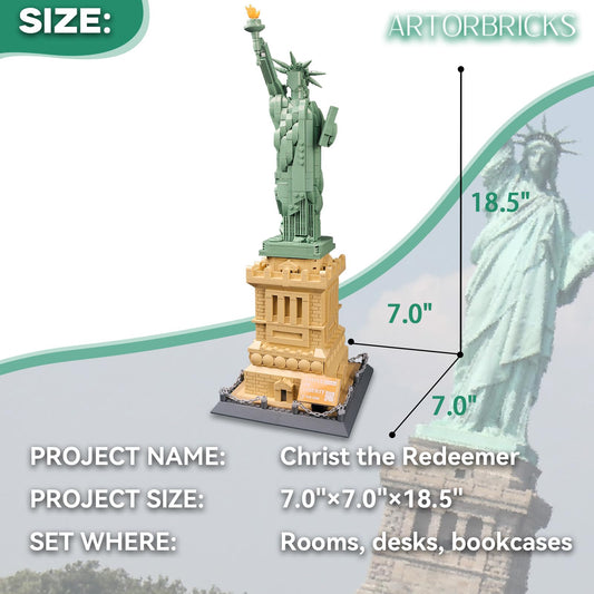 ArtorBricks Statue of Liberty crown detail for collectors