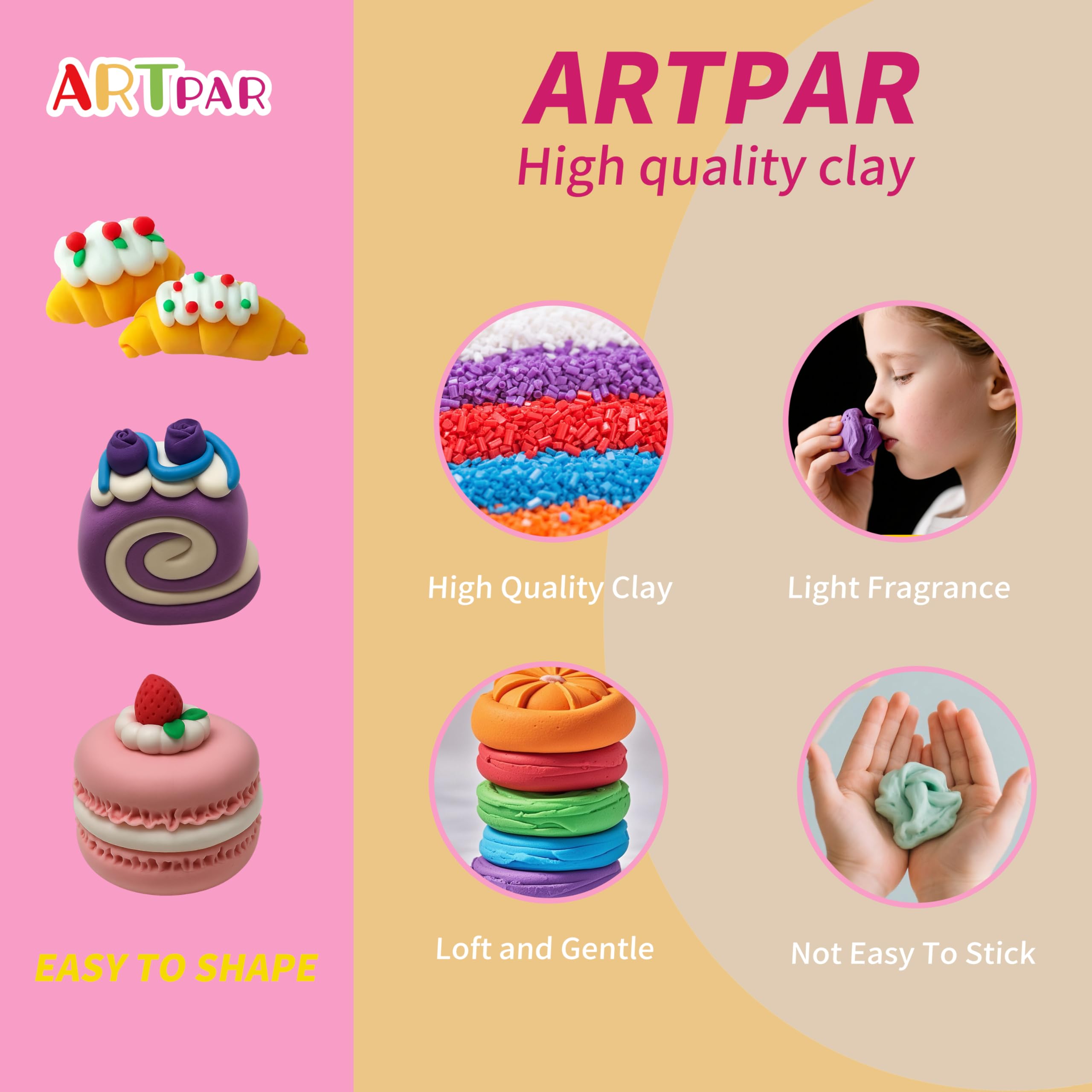 ARTPAR four sculpting tools included for precise project work