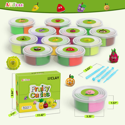 ARTPAR strawberry fruit sculpture with non-sticky texture for kids.