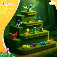ARTPAR dinosaur art set promotes collaboration and hands-on STEM learning.