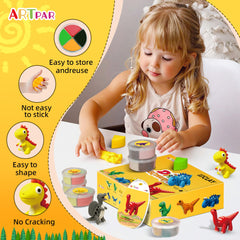 ARTPAR safe non-stick clay that remains malleable for repeated modeling.