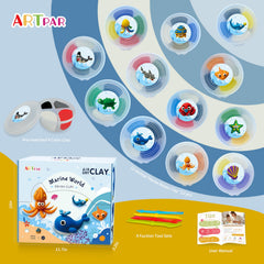 ARTPAR sea animal clay tins showcase variety for imaginative play