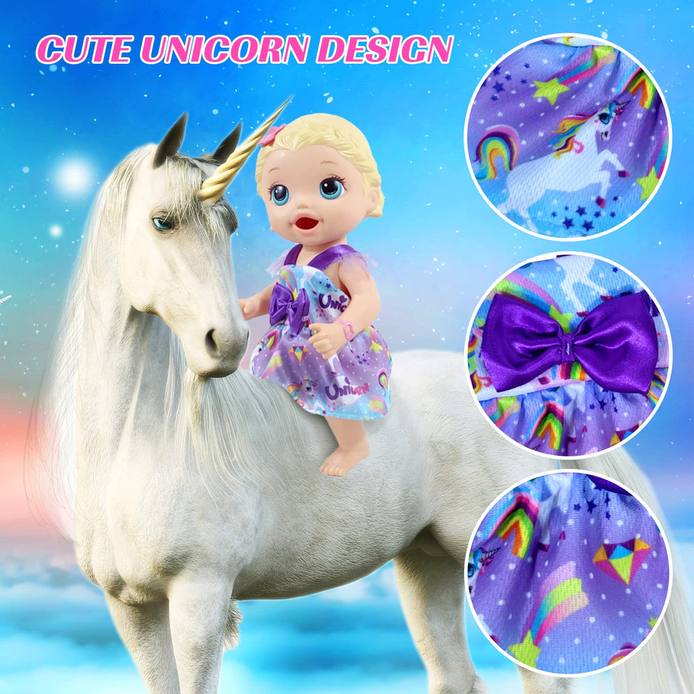 ARTST Alive 12in doll dress with animal prints for easy dressing