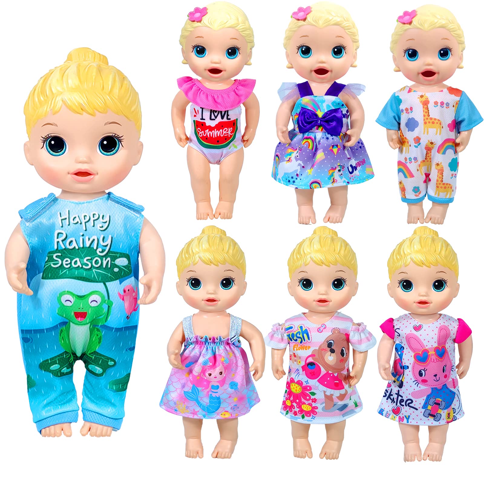 ARTST Alive 12in doll dress mermaid print sparks storytelling