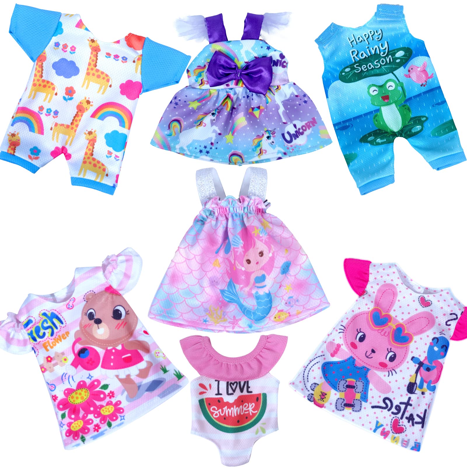 ARTST Alive 12in doll dress unicorn print for imaginative play