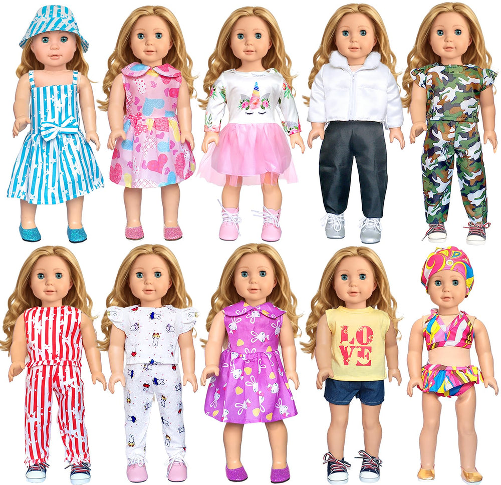 ARTST 18in doll camouflage set for imaginative dress-up play and mix-and-match fun