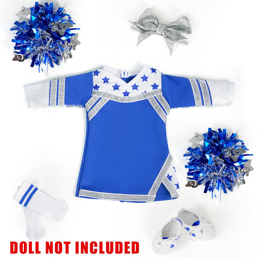 ARTST Cheer Uniform doll outfit leggings provide comfy, versatile styling for 18-inch dolls