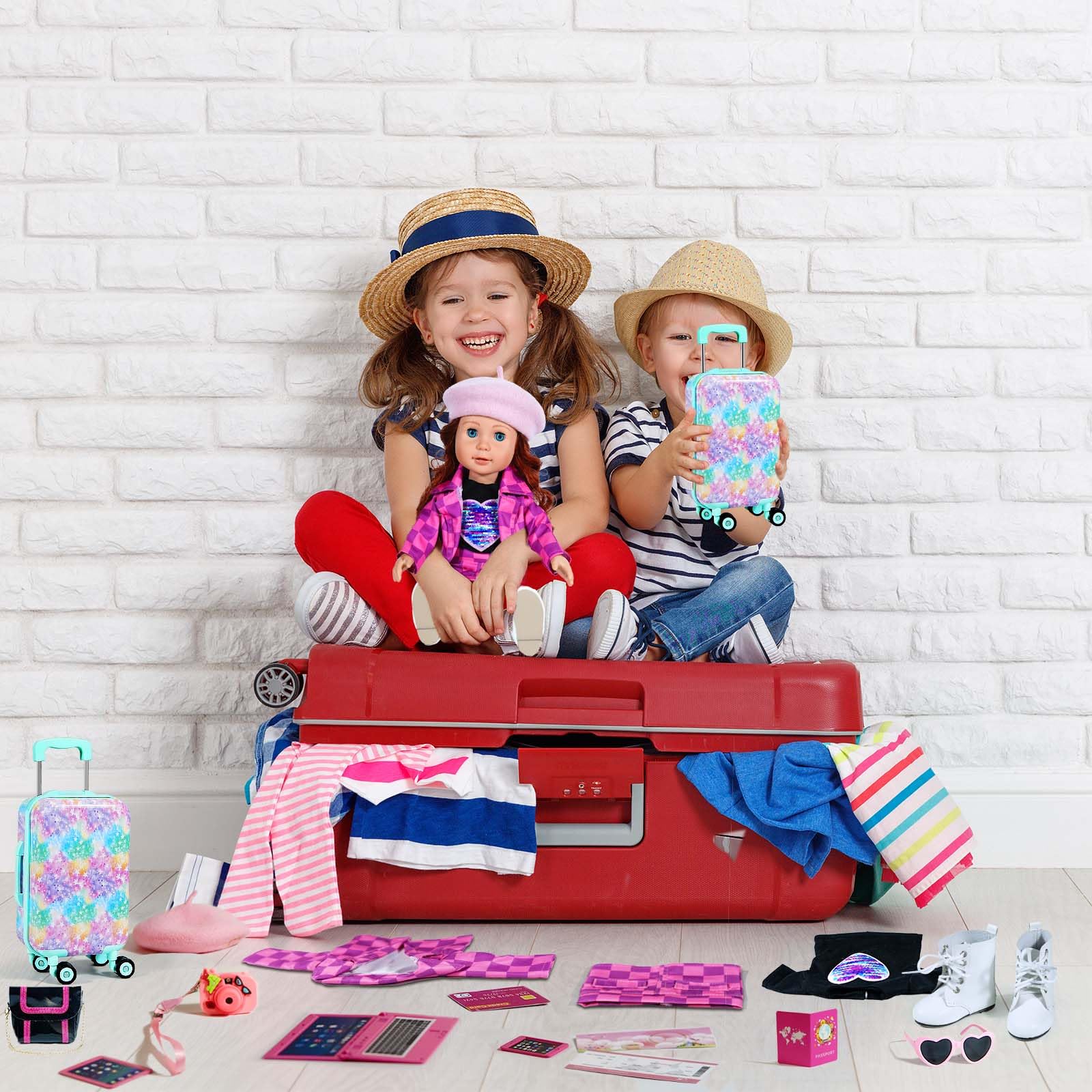 ARTST Camera, passport, and phone props spark pretend journeys