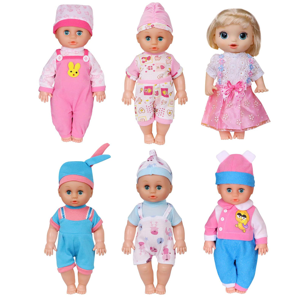 ARTST 12-inch doll skirts and dresses for versatile daily outfits.