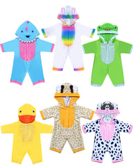ARTST 12-inch doll clothes with dinosaur design for imaginative play