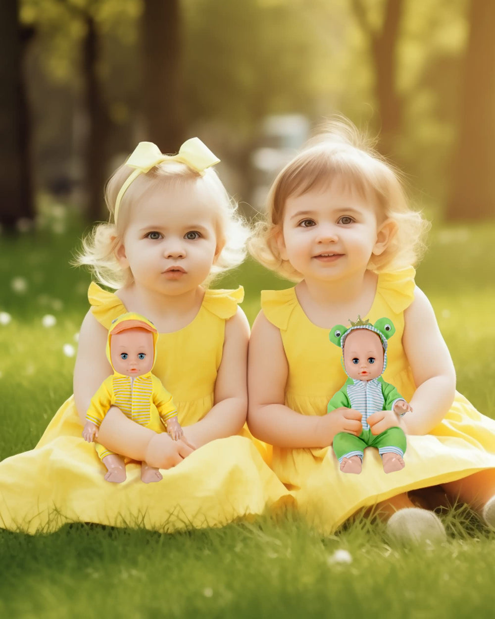 ARTST 12-inch doll clothes with giraffe design for colorful fashion