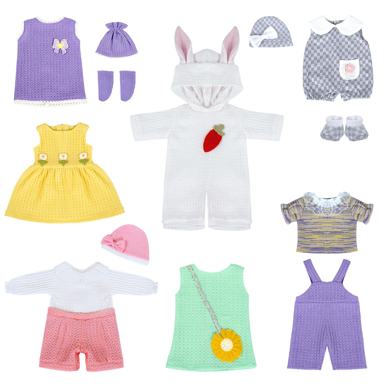 ARTST hats and socks included to complete stylish doll outfits