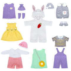 ARTST hats and socks included to complete stylish doll outfits
