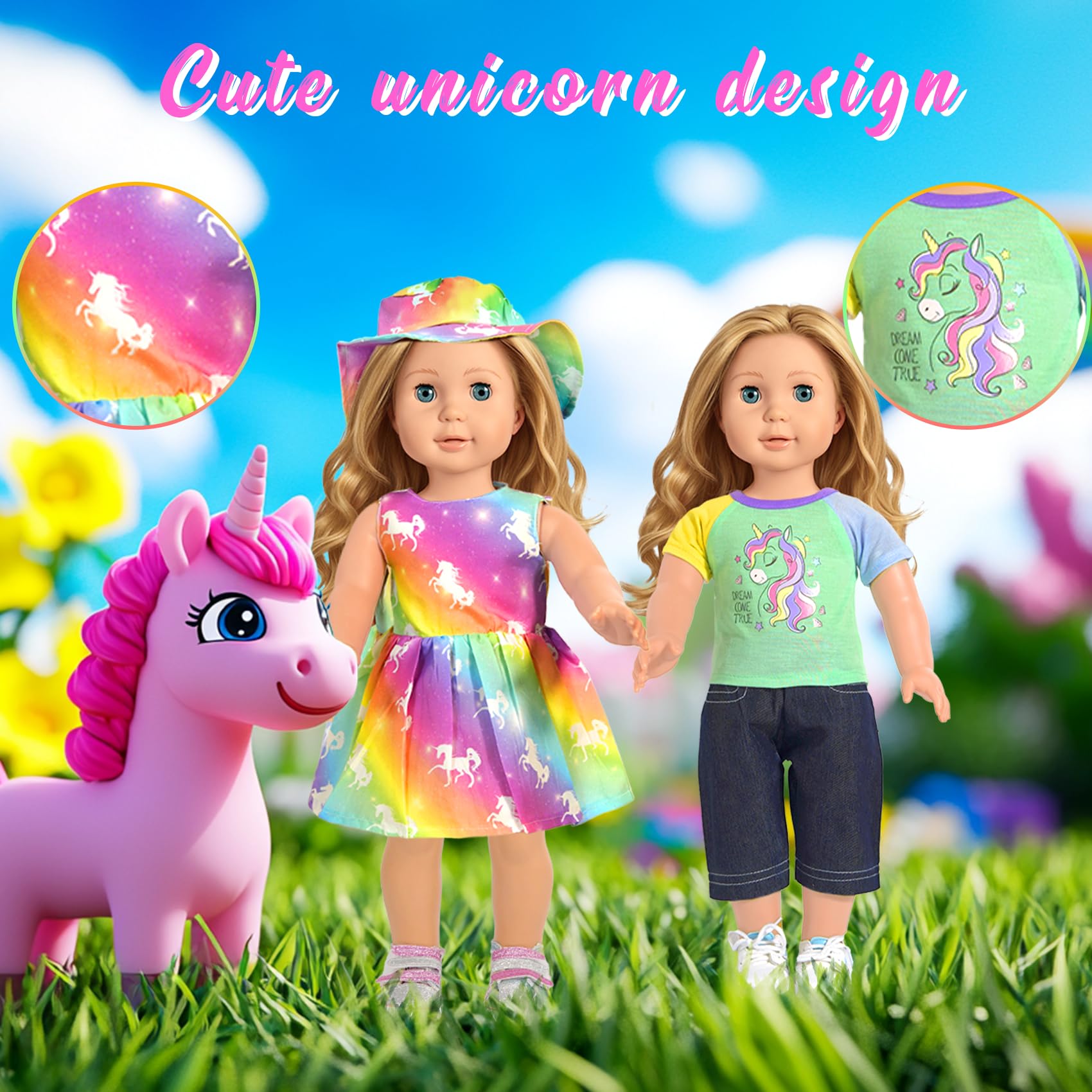 ARTST hair clip for 18-inch doll secures playful styles