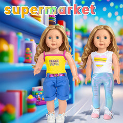 ARTST pants and top set for 18-inch doll offers mix and match versatility