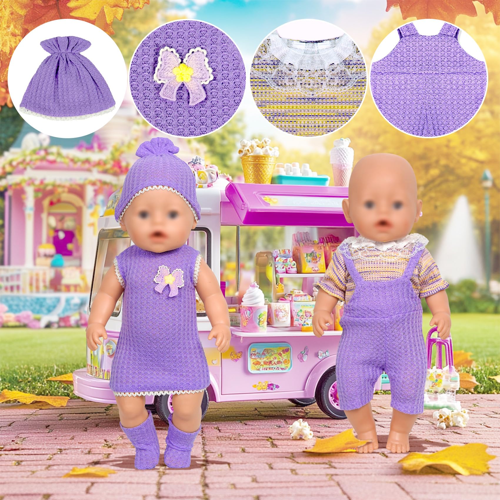 ARTST soft knit materials ensure comfy doll wear