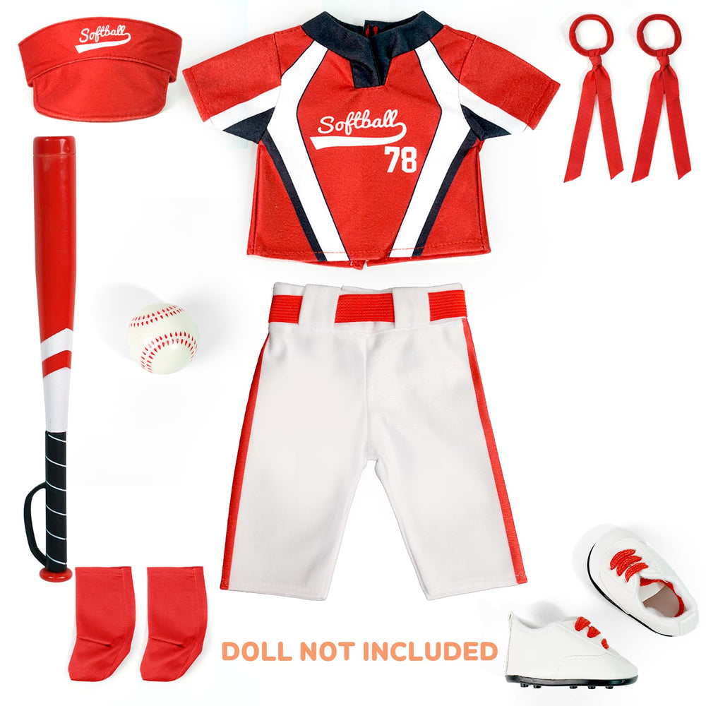 ARTST softball uniform doll bat: enhances playtime with realistic sports props.