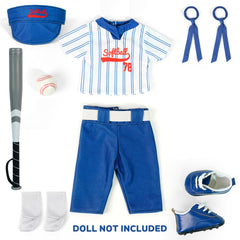ARTST softball uniform doll outfit tshirt offers soft fabric for gentle doll dressing