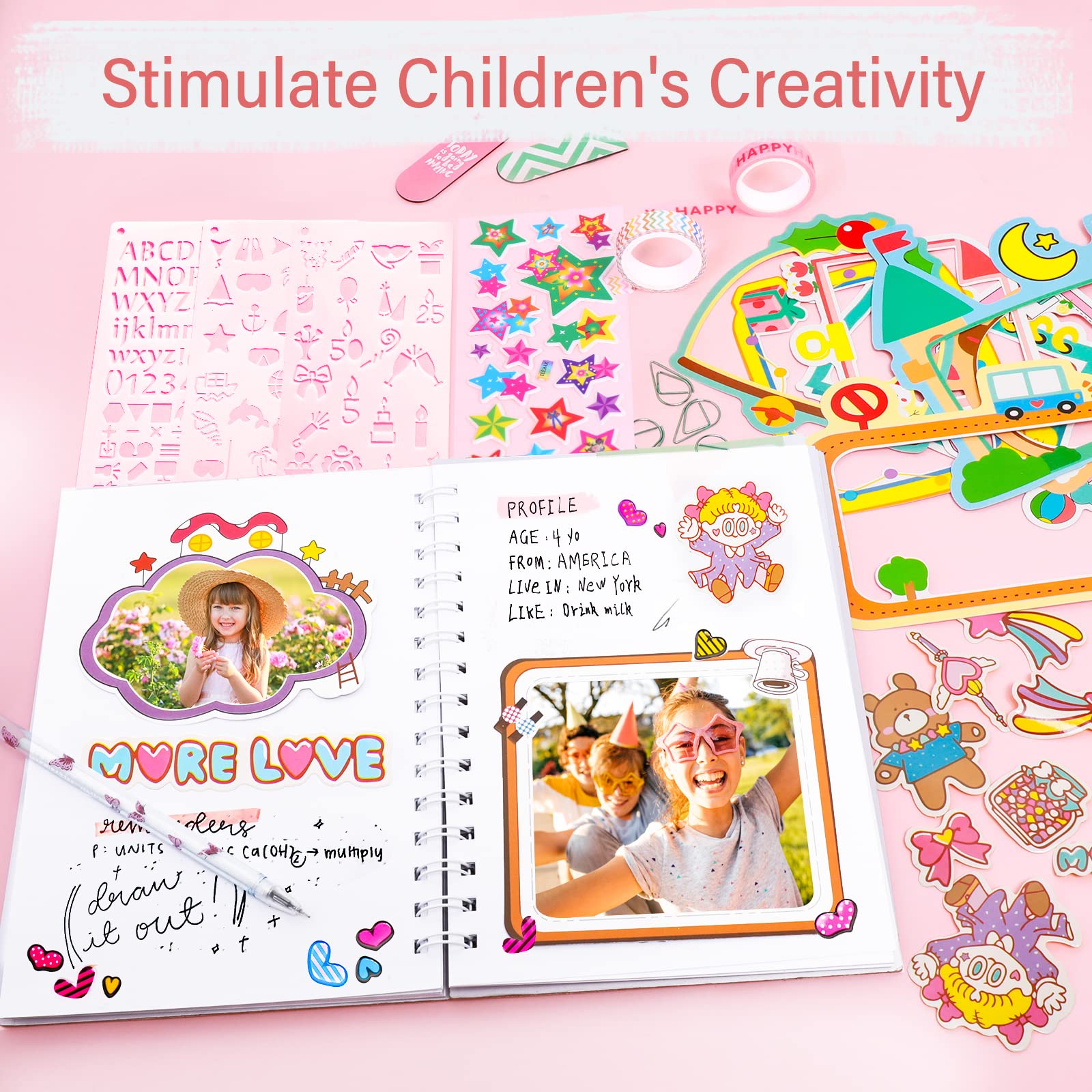 Arulis DIY Journal Kit photo frames image with keepsake memories and mementos.