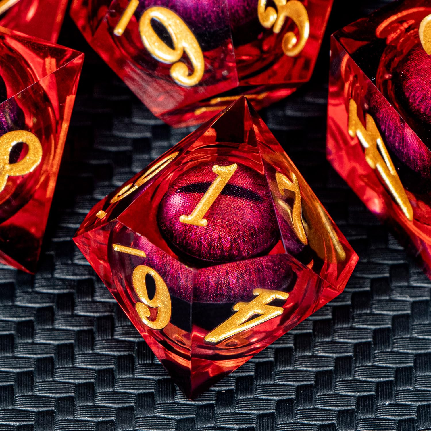 ARUOHHA D12 red resin with crisp readable numbers
