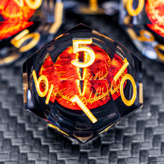 ARUOHHA D10 sharp-edged resin dice for balanced outcomes