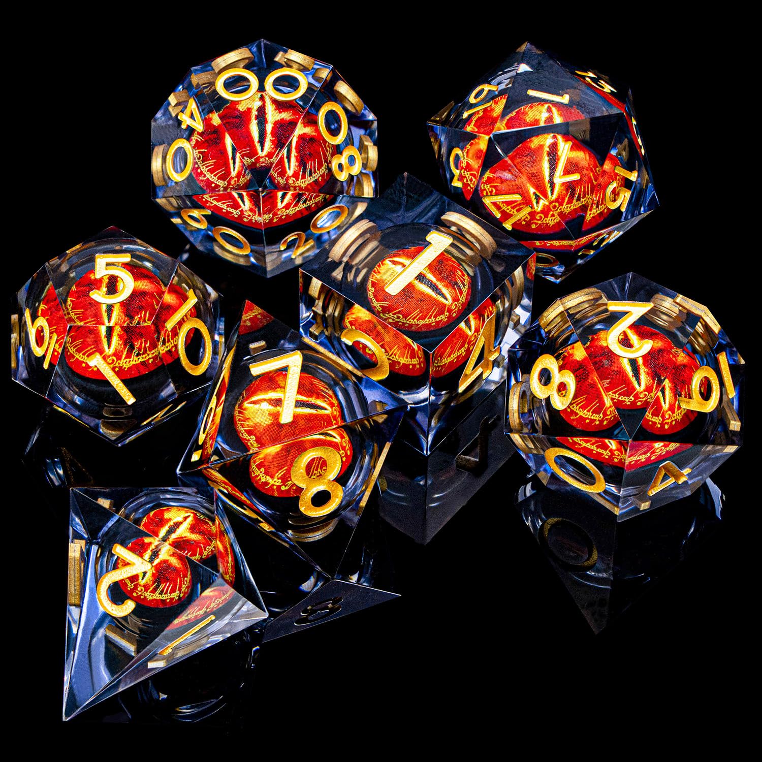 ARUOHHA D6 sharp-edged resin dice for quick, reliable results