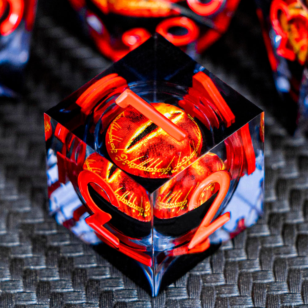 ARUOHHA resin dice with transparent resin for easy number reading