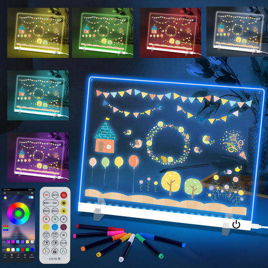 Arvana neon glow LED display brightens messages on desks and walls