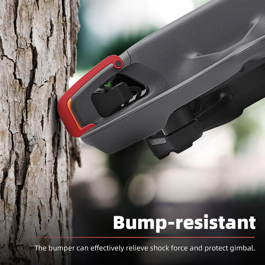 Arzroic gimbal guard side view showing lightweight aluminum alloy construction for impact resistance.