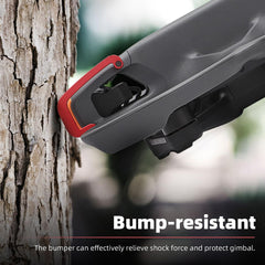 Arzroic gimbal guard side view showing lightweight aluminum alloy construction for impact resistance.