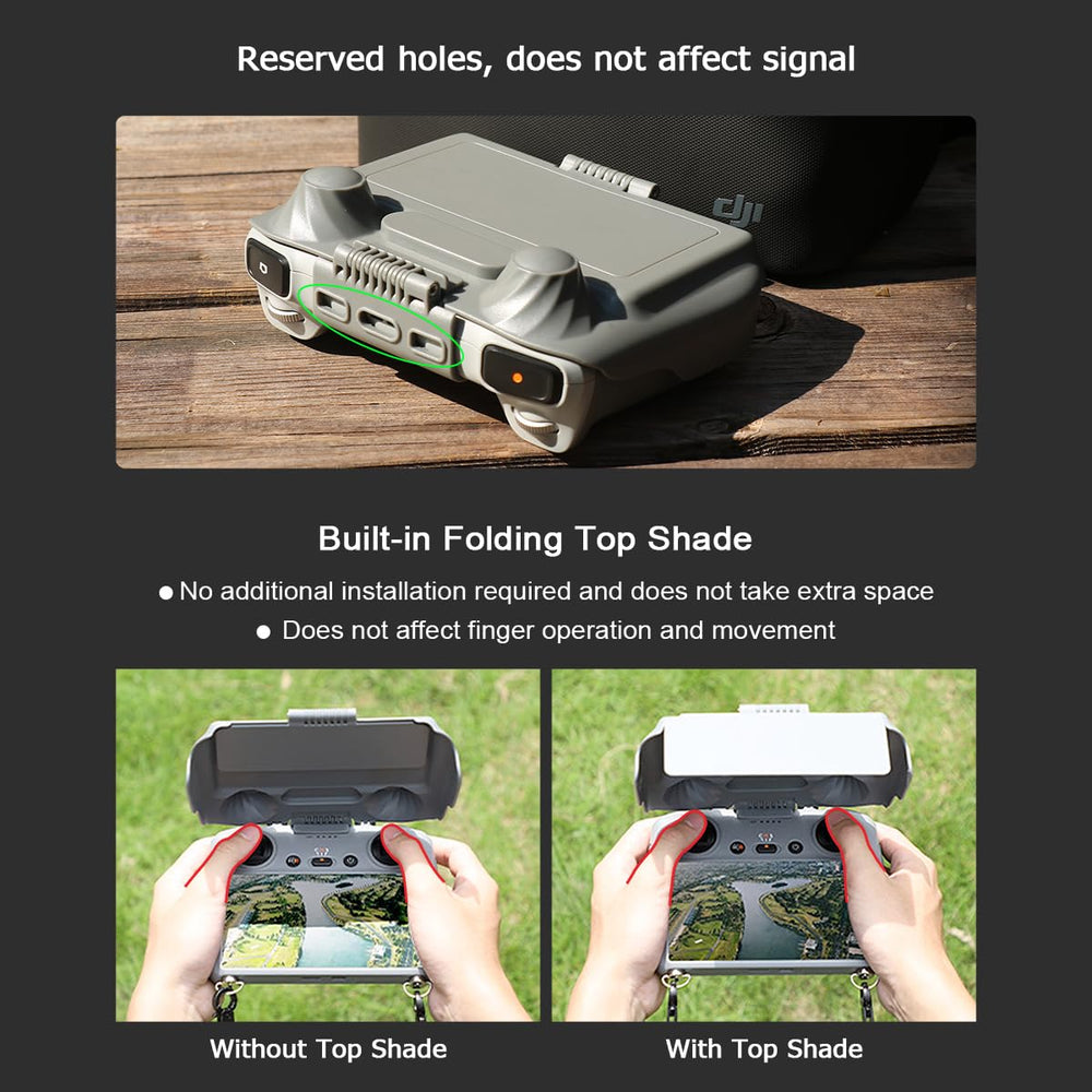Arzroic adjustable hinges reduce hood flap for stable viewing
