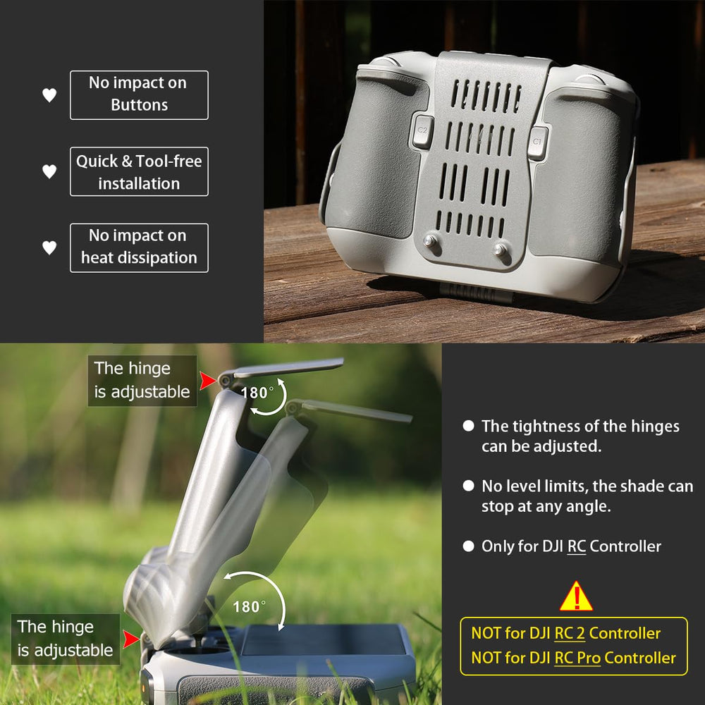 Arzroic screen protection for DJI RC remote shields controls during transport
