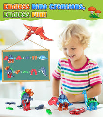 Asago large dinosaur figures with sturdy magnets for confident construction