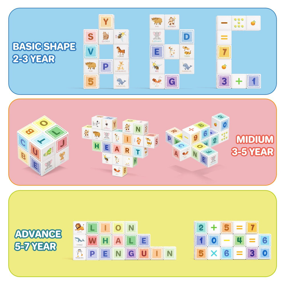 Asago ABC123 gift-ready set suitable for birthdays and classroom activities