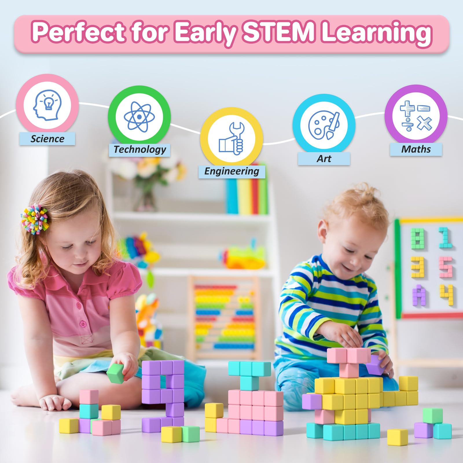 Asago classroom-ready blocks support group activities and hands-on learning.
