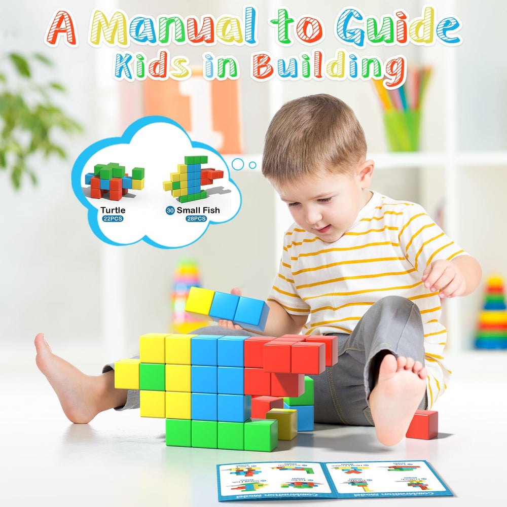 Asago magnetic blocks set being cleaned after play sessions.
