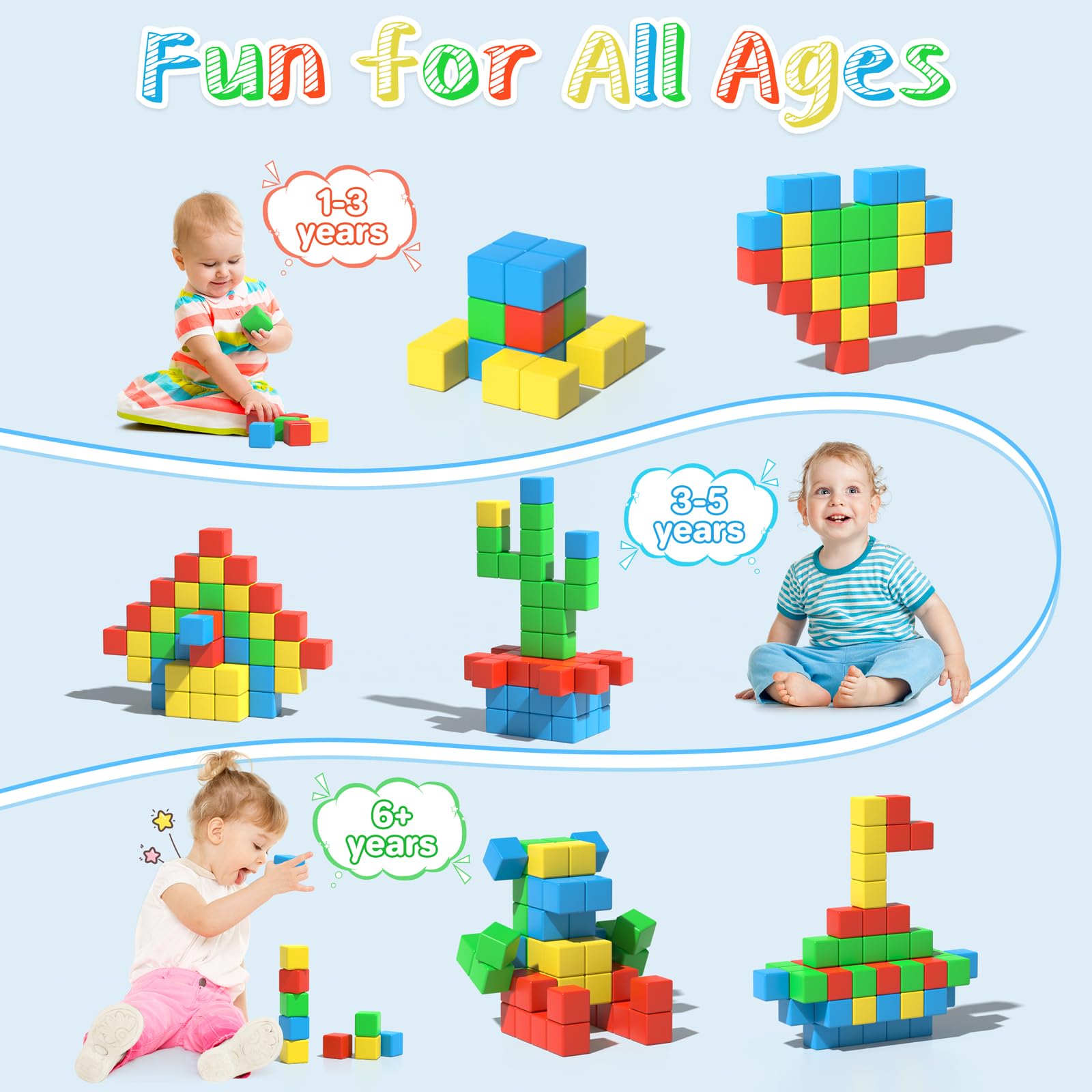Asago blocks used in classroom centers for STEM-inspired play.