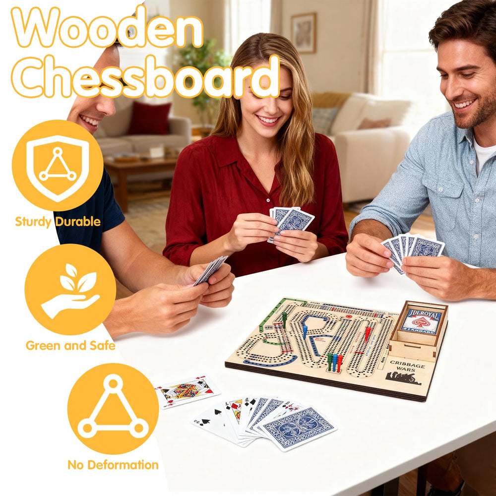Asaint Cribbage Wars board game is quick to learn for players of all ages.