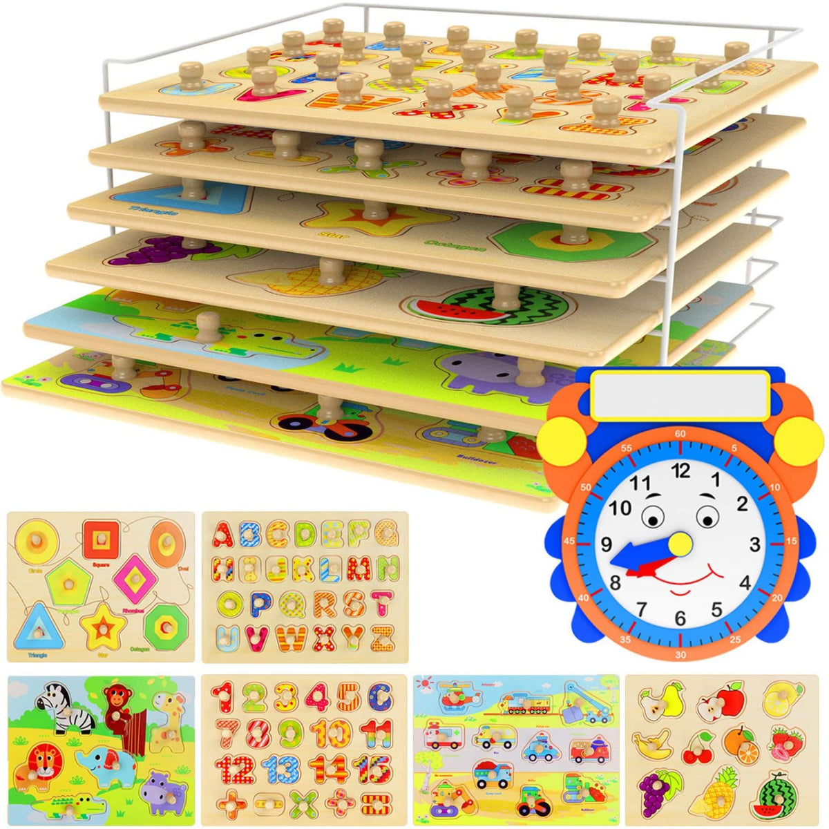 Asher and Olivia ABC puzzle for toddlers supports early literacy through letter matching