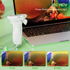 Ashfly digital microscope stores up to 400 photos for easy sharing.