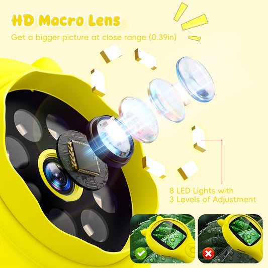 Ashfly microscope with 1080p imaging captures clear videos of specimens.