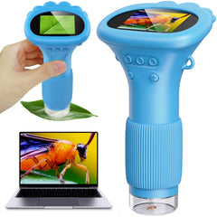 Ashfly Kids Microscope with 2-inch screen for vibrant close-up viewing