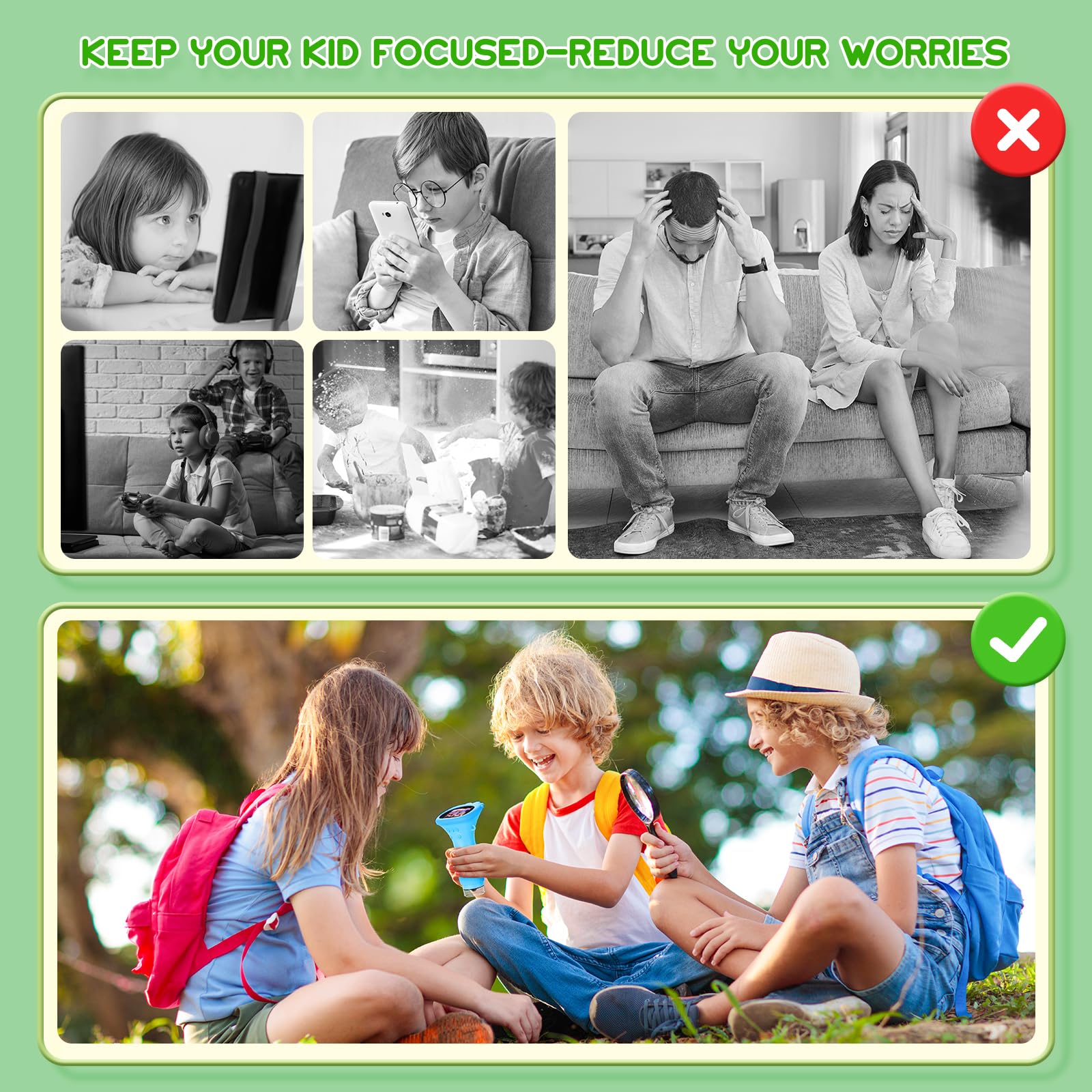 Ashfly Kids Microscope offers 10x to 1000x magnification for diverse specimens