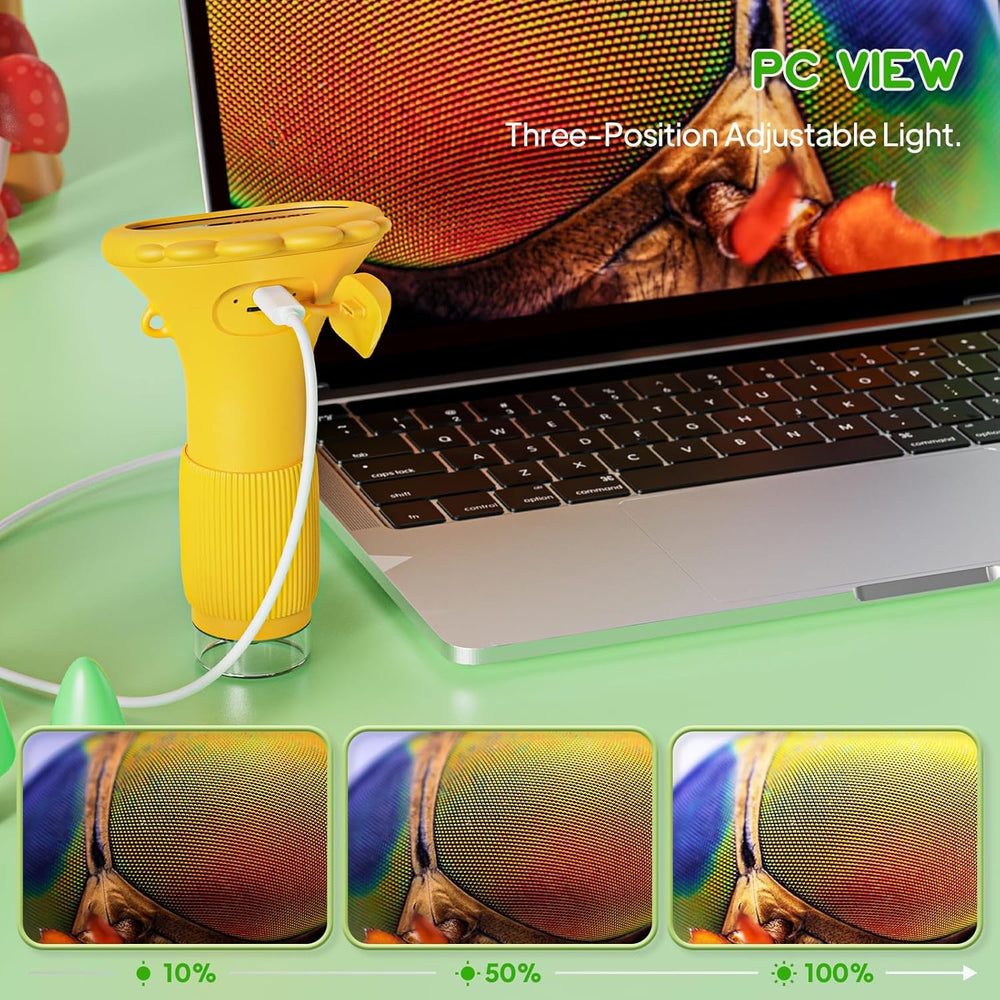 Ashfly kid-friendly microscope sized for small hands and easy operation
