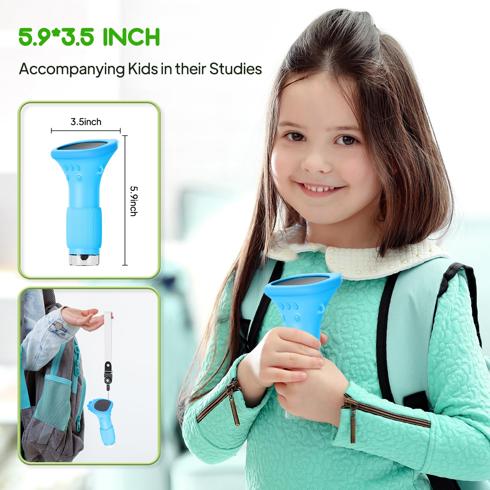 Ashfly Kids Microscope stores 400 photos without an external card