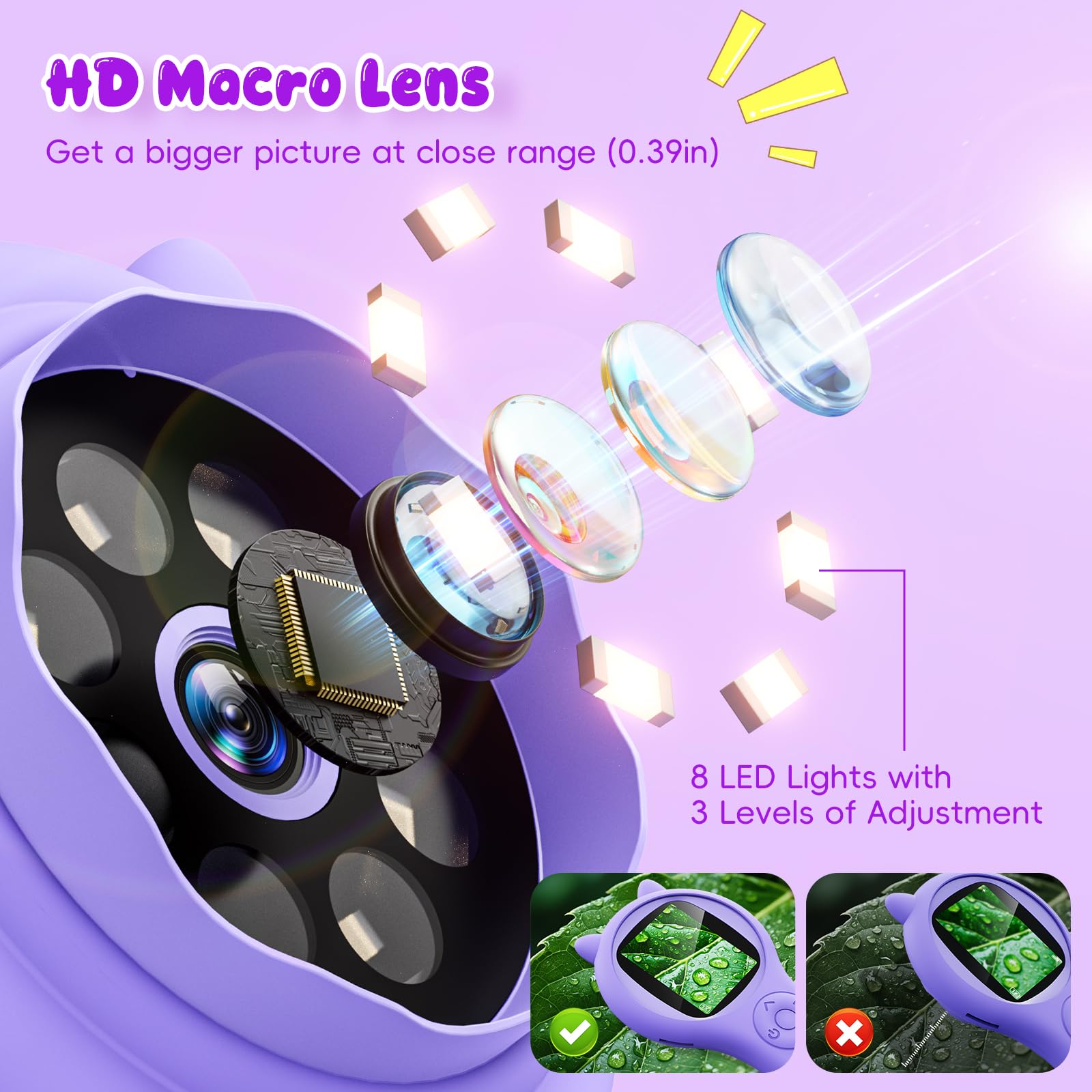 Ashfly 1080p autofocus microscope delivers sharp magnified images for curious young observers.