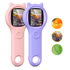 Ashfly Pink Miniscope front view showing kid friendly design for hands on science exploration