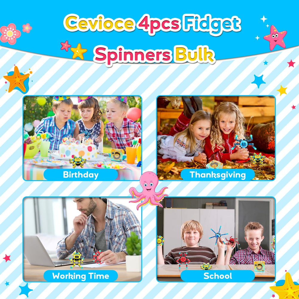 ASIOWELY durable plastic construction ensures long-lasting spinners for daily use.